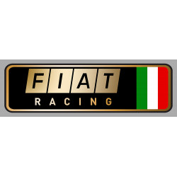 FIAT RACING right laminated decal