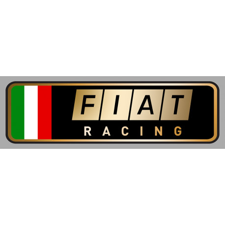 FIAT RACING left laminated decal