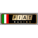 FIAT RACING left laminated decal