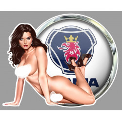 SCANIA Sexy Pin Up Left laminated decal