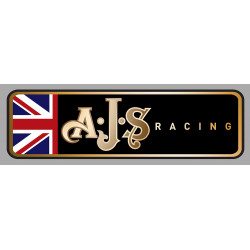 AJS RACING Sticker gauche vinyle laminé