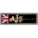 AJS RACING left laminated decal