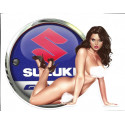 SUZUKI GSXR Pin Up Sexy droite Sticker vinyle laminé