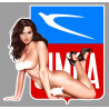 SIMCA Sexy Pin Up Left laminated decal