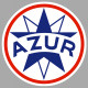 AZUR left laminated decal