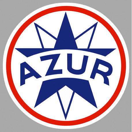 AZUR left laminated decal