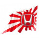 HONDA Flag Sticker droit vinyle laminé