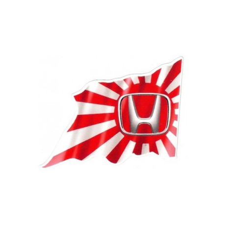 HONDA FLAG right laminated decal