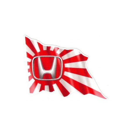 HONDA Flag Sticker gauche vinyle laminé