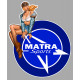 MATRA  Left Vintage Pin Up  laminated  decal