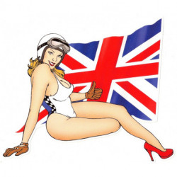 UK  Pin up Right vinyl decal