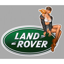 LAND ROVER Vintage Pin Up right Sticker laminated decal