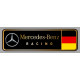 MERCEDES RACING Sticker droit vinyle laminé