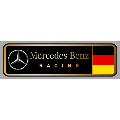 MERCEDES RACING Sticker droit vinyle laminé