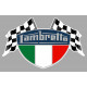 LAMBRETTA FLAGS Sticker vinyle laminé