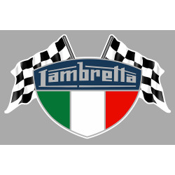 LAMBRETTA  FLAGS laminated decal