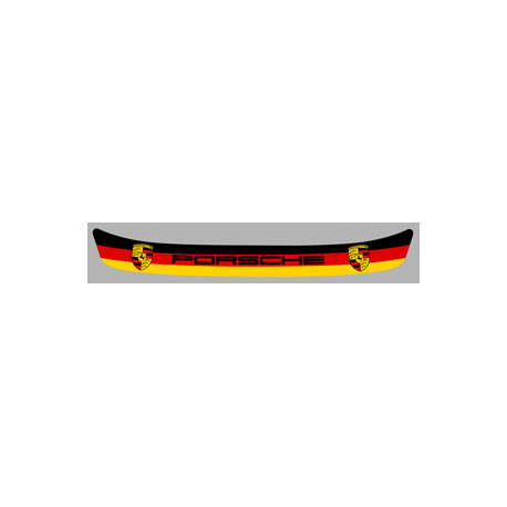 PORSCHE Helmet Visor Sunstrip laminated decal