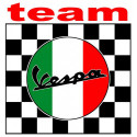 VESPA TEAM  Sticker vinyle laminé