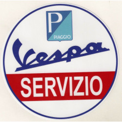 VESPA SERVIZIO Sticker vinyle laminé