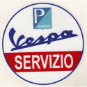 VESPA SERVIZIO laminated decal