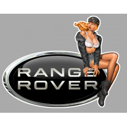 RANGE ROVER Vintage Pin Up right Sticker laminated decal