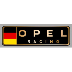 OPEL RACING left laminated decal