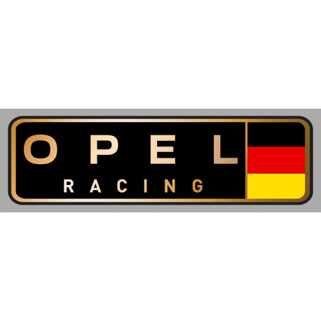 OPEL RACING right laminated decal