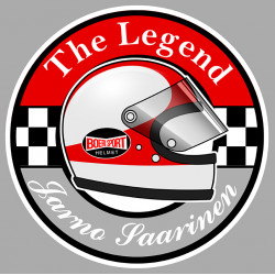 Jarno SAARINEN " The Legend " sticker vinyle laminé
