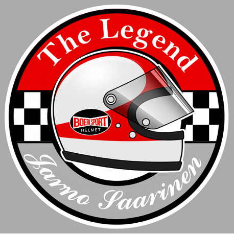 Jarno SAARINEN " The Legend "  laminated decal