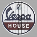 VESPA house Sticker vinyle laminé