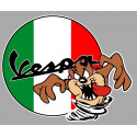 VESPA right TAZ laminated decal