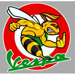 VESPA  bee left target laminated decal