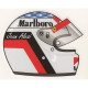 Jean ALESI  Helmet  sticker droit vinyle laminé