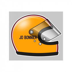 Jo BONNIER  Helmet  sticker droit vinyle laminé