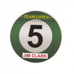 Jim CLARCK  sticker vinyle laminé