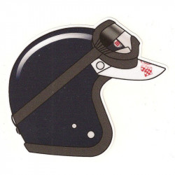 Jim CLARCK  helmet sticker droit vinyle laminé