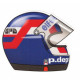 Patrick DEPAILLER Helmet sticker droit vinyle laminé