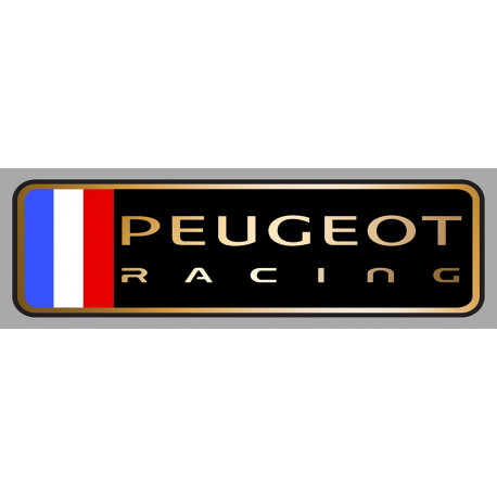 PEUGEOT RACING left laminated decal