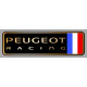 PEUGEOT RACING right laminated decal