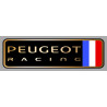 PEUGEOT RACING right laminated decal