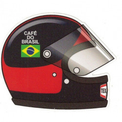 Emerson FITTIPALDI Helmet right laminated decal