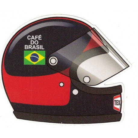 Emerson FITTIPALDI helmet sticker droit