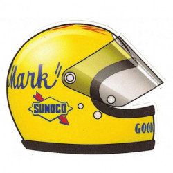 Mark DONOHUE  Helmet sticker droit vinyle laminé