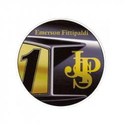 Emerson FITTIPALDI n°1 JPS sticker vinyle laminé