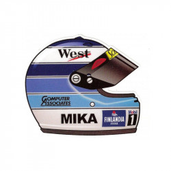 Mika HAKKINEN Helmet right laminated decal