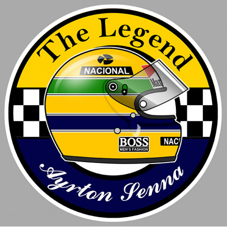 A.SENNA " The Legend "  laminated decal