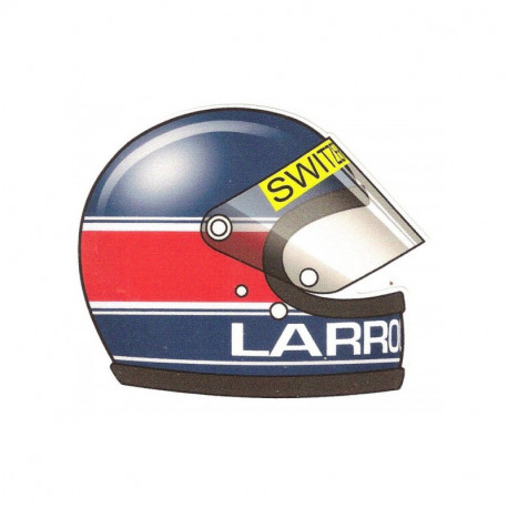 Jacques LAFFITE helmet sticker vinyle laminé