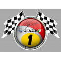 Giacomo AGOSTINI  Flags laminated decal