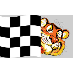 ESSO Tiger right  laminated decal