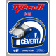 François CEVERT Tyrell Helmet left vinyl decal